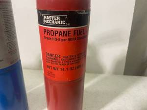 Three Propane Fuel Tanks with lighter