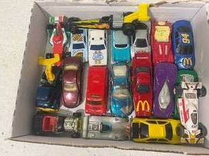 Box of Die Case Cars