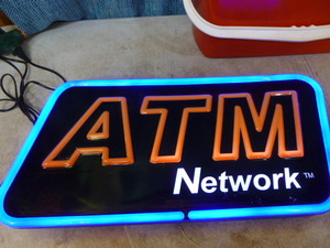 lot 40 image: Neon ATM Network Sign