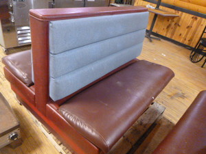 lot 78 image: Vinyl Covered Booths