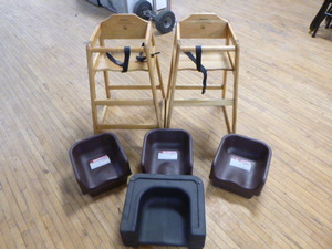 lot 84 image: High Chairs and Booster Seats