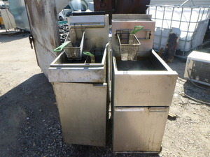lot 136 image: 2 Double Basket Deep Fryers