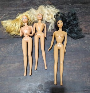 3 Vintage Barbie Dolls