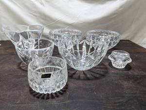 Seven CrystalGlass Pieces