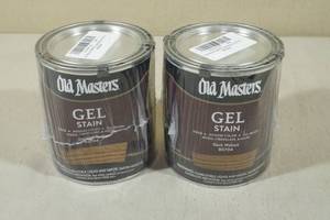 lot 44 image: 2 Quarts Old Masters Gel Stain Dark Walnut