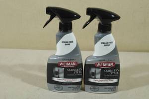 lot 50 image: 2 12oz Weiman Stainless Steel Cleaner & Polish