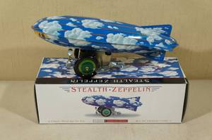 lot 217 image: Stealth Zeppelin Wind-Up Tin Toy
