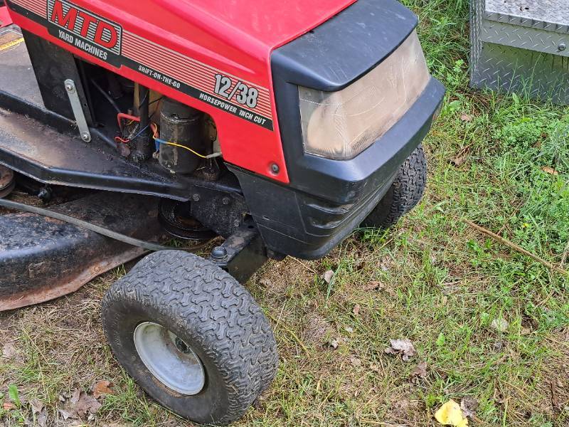 Mtd 12 38 lawn tractor sale