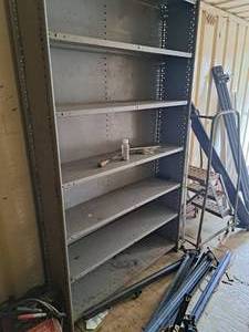 lot 1078 image: Metal Bookcase