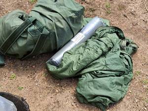 lot 1087 image: Military Sleep System - Sleeping Bag, Self-Inflating Sleeping Mat, Duffel Bag