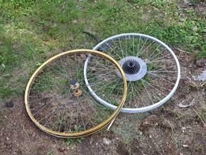 lot 1099 image: 22 Front and Rear Bike Rims