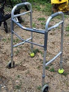 lot 1104 image: Folding 2-wheel Walker