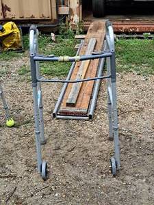 lot 1105 image: Folding 2-wheel Walker