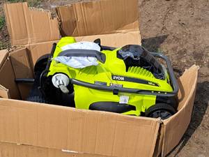 lot 1133 image: Ryobi 16 Electric Push Mower RYAC160 (New)