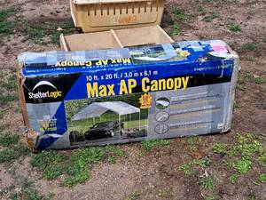 lot 1134 image: Shelter Logic Max AP Canopy 10x20 (New)