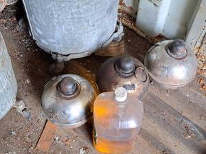 lot 1891 image: Lot of (3) Lanterns with Fuel