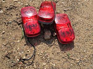 lot 1168 image: Lot of (3) Marker Lights