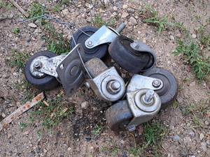 lot 1180 image: Lot of (6) 3 Caster Wheels