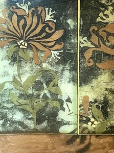 lot 69 image: Abstract Floral Canvas Print
