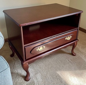lot 45 image: Side Table with Drawer