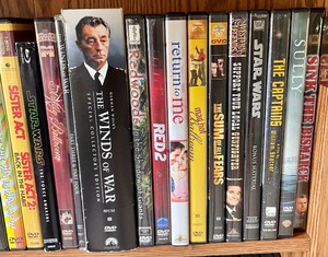 lot 95 image: Media Cabinet with DVDs and CDs