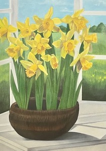 lot 97 image: Fine Framed Floral Print by Jane Suddendorf