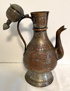 lot 121 image: Antique Middle Eastern Coffee  Tea Pot