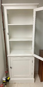 lot 112 image: Restoration Hardware White Cabinet