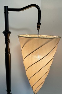 lot 125 image: Neat Table Lamp with Spiral Lampshade