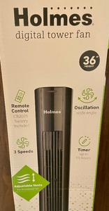 lot 126 image: New Holmes Digital Tower Fan with Remote