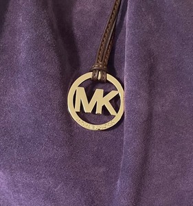 lot 148 image: Michael Kors Joplin Iris Purple Suede Handbag