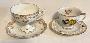 lot 149 image: Variety of Vintage Cups and Saucers