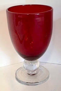 lot 159 image: Set of 10 Ruby Red Goblets