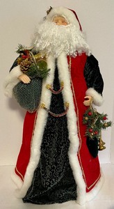 lot 172 image: Holiday Figurines including a Decorative Santa Clause Figurine