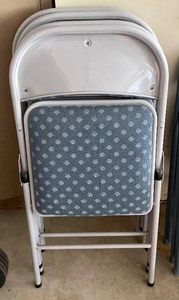 lot 182 image: Seven Folding Chairs