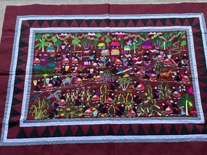 lot 166 image: Asian Storytelling Embroidery Decorative Textile