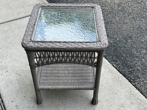 lot 167 image: Petite Patio Accent Table