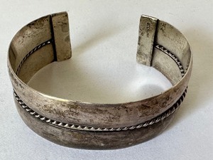 lot 56 image: Vintage Sterling Silver Cuff Bracelet