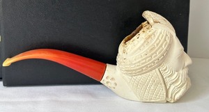 lot 42A image: Vintage Carved Figural Tobacco Pipe