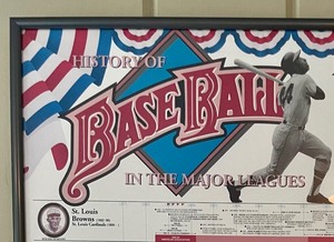lot 18 image: History of Baseball in the Major League Framed Print