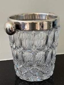 lot 62 image: Vintage Crystal Ice Bucket
