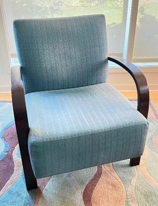 lot 9 image: Elegant Modern Arm Chair