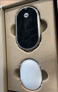 lot 21 image: New Google Nest x Yale Lock - Tamper-Proof Smart Wifi Bluetooth Deadbolt Lock with Nest Connect - Satin Nickel