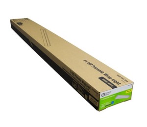 lot 44 image: 4 ft. 120-Volt 3800 Lumens White Integrated LED Wraparound Light with Prismatic Lens (Qty 3)