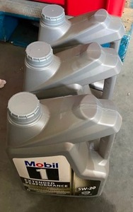 lot 85 image: 3 jugs Mobile 1 Oil 5W-20