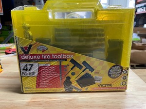lot 100 image: 2 Victor Deluxe Tire Toolbox with case - 47 piece kit