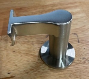 lot 111 image: 10 New Round Slim 2.5 in. Stainless Steel Handrail Wall Bracket
