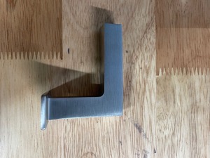 lot 112 image: 5 New Square Slim 2.5 in. Stainless Steel Handrail Wall Bracket