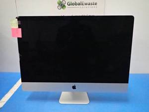 lot 10 image: Apple iMac17,1 A1419 MK462LLA  INTEL(R) CORE(TM) I5-6500 CPU  3.20GHZ  8GB DDR3 SDRAM  1TB HD  cracked and chipped glass  Includes IOS and power cable