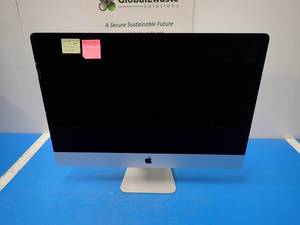 lot 11 image: Apple&nbspiMac17,1 A1419 MK462LLA &nbspINTEL(R) CORE(TM) I5-6500 CPU  3.20GHZ  8GB DDR3 SDRAM  1TB HD  24GB HD  Chips and cracks in glass  has issues connecting to wifi, wired connection only  includes IOS and power cable